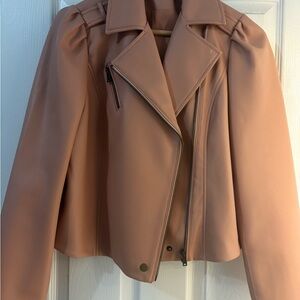 Marie Oliver Blush Leather Jacket